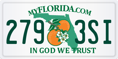 FL license plate 2793SI