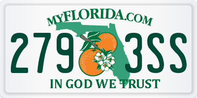 FL license plate 2793SS