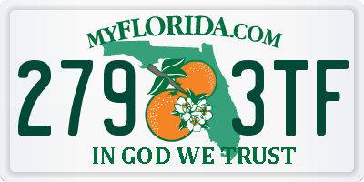 FL license plate 2793TF