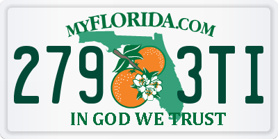 FL license plate 2793TI