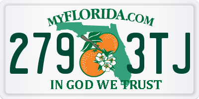 FL license plate 2793TJ