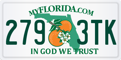 FL license plate 2793TK