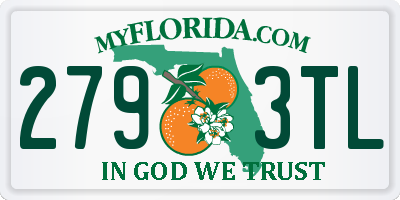 FL license plate 2793TL