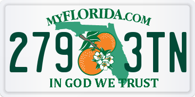 FL license plate 2793TN
