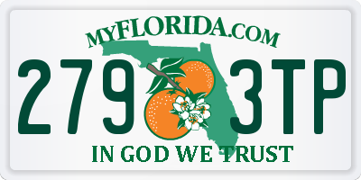 FL license plate 2793TP