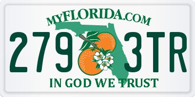 FL license plate 2793TR