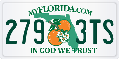 FL license plate 2793TS