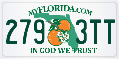 FL license plate 2793TT
