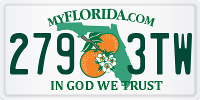FL license plate 2793TW