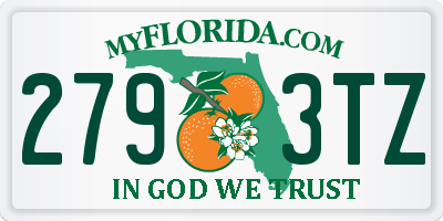 FL license plate 2793TZ