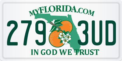 FL license plate 2793UD