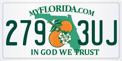 FL license plate 2793UJ