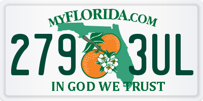 FL license plate 2793UL