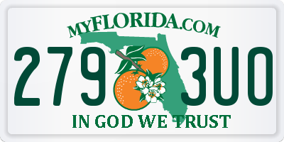 FL license plate 2793UO