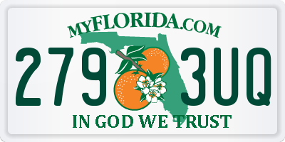 FL license plate 2793UQ