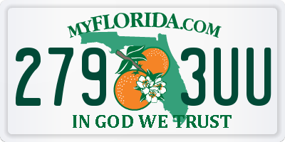 FL license plate 2793UU
