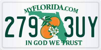 FL license plate 2793UY