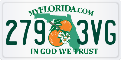 FL license plate 2793VG