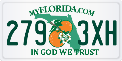 FL license plate 2793XH