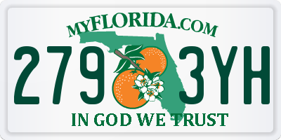 FL license plate 2793YH