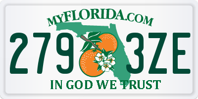 FL license plate 2793ZE