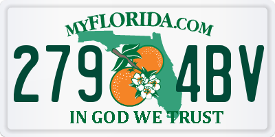 FL license plate 2794BV