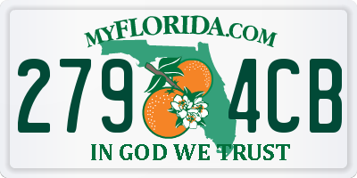 FL license plate 2794CB