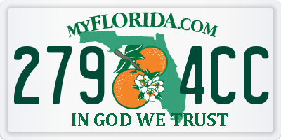 FL license plate 2794CC