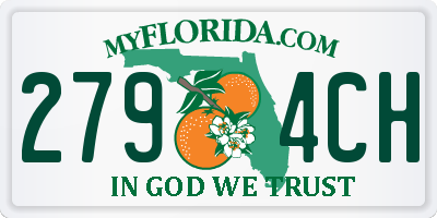 FL license plate 2794CH