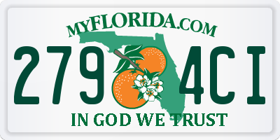 FL license plate 2794CI