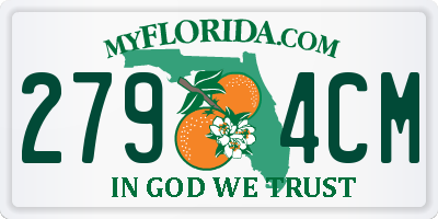 FL license plate 2794CM