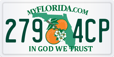 FL license plate 2794CP