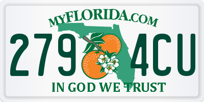 FL license plate 2794CU
