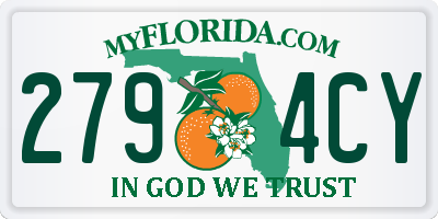 FL license plate 2794CY