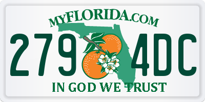 FL license plate 2794DC