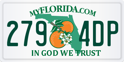 FL license plate 2794DP