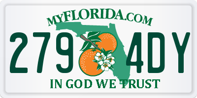 FL license plate 2794DY