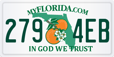 FL license plate 2794EB
