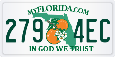 FL license plate 2794EC