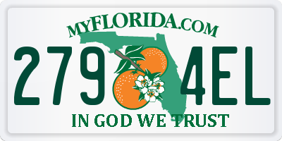 FL license plate 2794EL