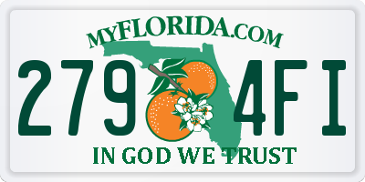 FL license plate 2794FI