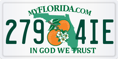 FL license plate 2794IE