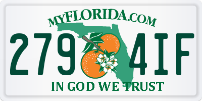 FL license plate 2794IF