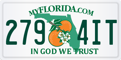 FL license plate 2794IT