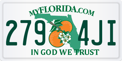 FL license plate 2794JI