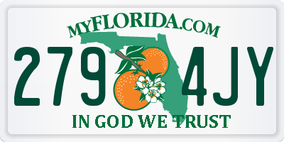 FL license plate 2794JY