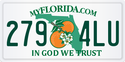FL license plate 2794LU