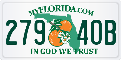 FL license plate 2794OB