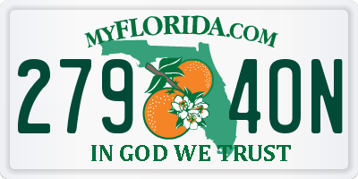 FL license plate 2794ON