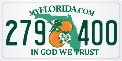 FL license plate 2794OO